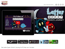 Tablet Screenshot of letterquestgame.com